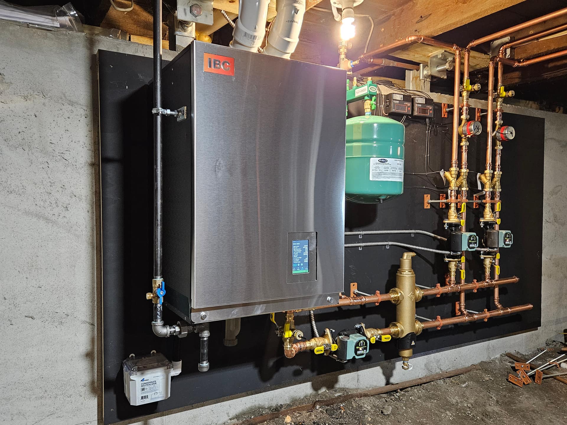 Aces Highlands boiler and electrical installation