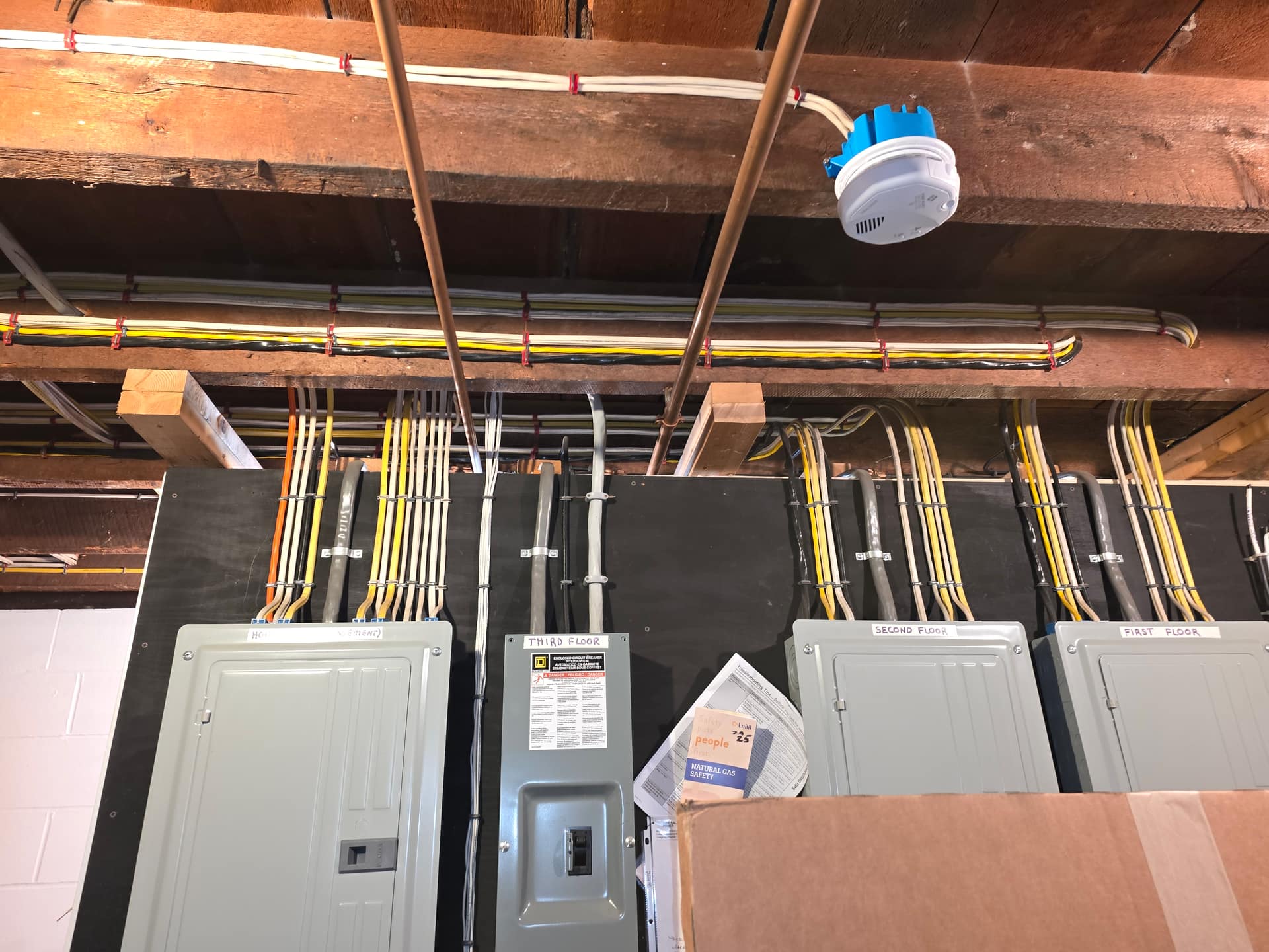 Electrical panel installation with labeled circuits by Aces Highlands